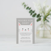 キティ猫ベビーシャワーブックベビーリクエストカード エンクロージャーカード (スタンド正面)