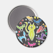 キティ猫マグネット マグネット (正面/裏面)