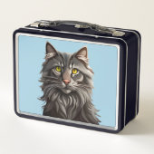 キティ猫レトロ金属弁当箱 メタルランチボックス (裏面)
