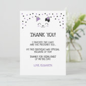 キティ猫感謝カード 招待状 (スタンド正面)