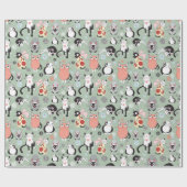 キティ猫猫好き包装紙 ラッピングペーパー (フラット)