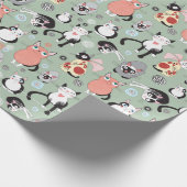 キティ猫猫好き包装紙 ラッピングペーパー (角)