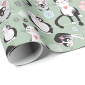 キティ猫猫好き包装紙 ラッピングペーパー (ロールコーナー)