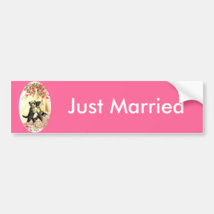 キティ結婚ネコ バンパーステッカー