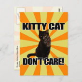 キティ・キャット気には ポストカード (正面/裏面)