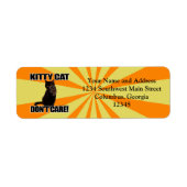 キティ・キャット気には ラベル (正面)