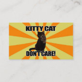 キティ・キャット気には 名刺 (裏面)