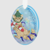 キティ・キャット・クリスマス オーナメント (裏面)