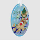 キティ・キャット・クリスマス オーナメント (正面)