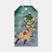 キティ・キャット・クリスマス ギフトタグ (正面)