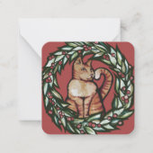 キティ・キャット・クリスマス ノートカード (正面)