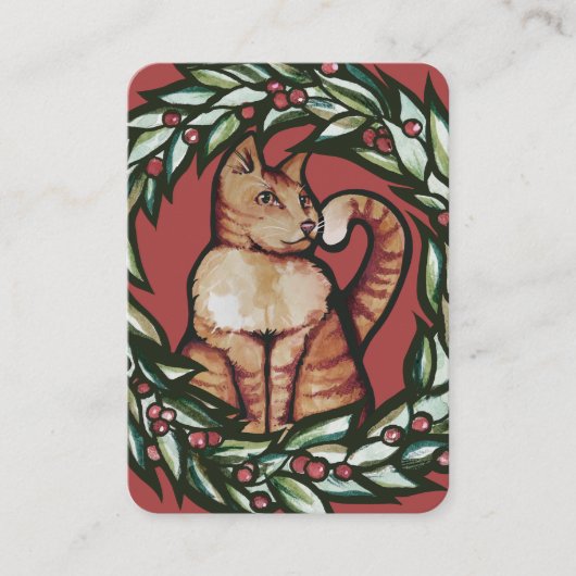 キティ・キャット・クリスマス 名刺 (正面)