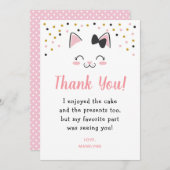 キティ·キャット·サンキューカード サンキューカード (正面/裏面)