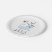 キティ・キャット・バースデーパーティー | Let's Pawty Blue ペーパープレート (アングル)