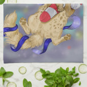 キティ・キャット・ミョイ・クリスマス！ キッチンタオル (折り畳み)