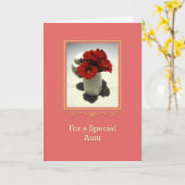 キティ＆ティーローズ特別な伯母 カード (黄色い花)