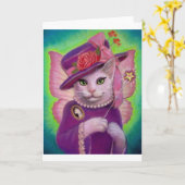 キティ・フェアリー・ゴッドマザー カード (黄色い花)