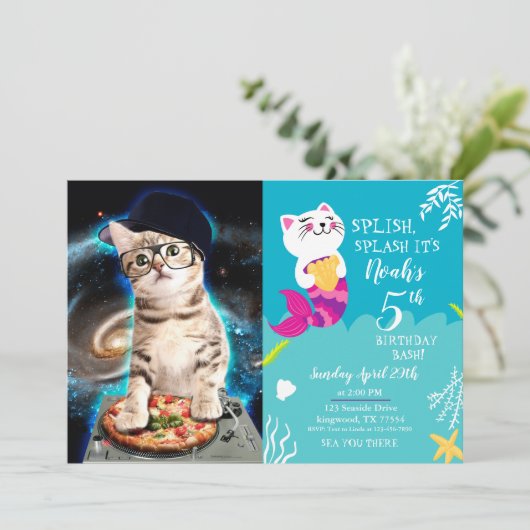 キティDJキャット 招待状 (スタンド正面)