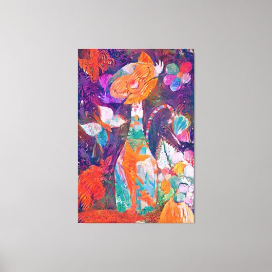 キティQ キャンバスプリント (正面)