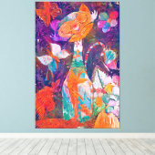 キティQ キャンバスプリント (インサイチュ (ウッドフロア))