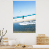 キテサーファーが空気を吸い上げる ポスター (キッチン)