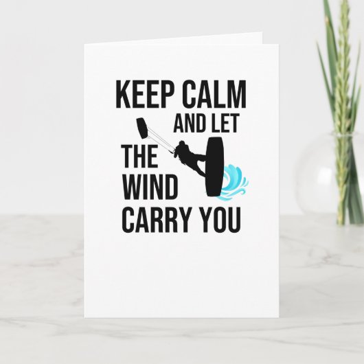 キテサーフィンキテボードキテサーファーキテボーダー カード (正面)