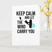 キテサーフィンキテボードキテサーファーキテボーダー カード (黄色い花)