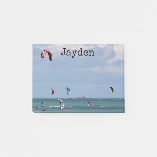 キテボーディングレパーソナライズされたース ポストイット (正面)