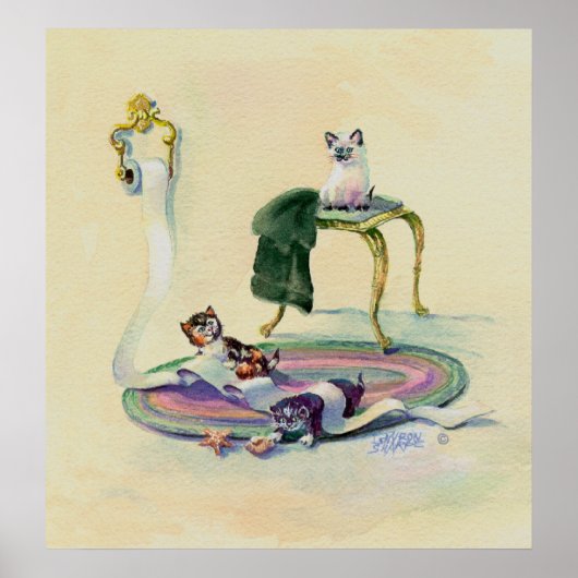 キテンス&トイレ紙バイシャロンシャーペ ポスター (正面)