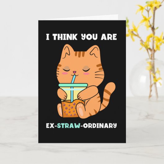 キテン バブルティー あなたは並外れた ボバパール カード (黄色い花)