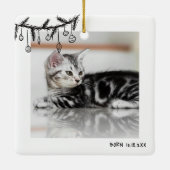 キテン　マイファーストクリスマス　ペットフォト セラミックオーナメント (裏面)