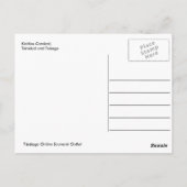 キディカーニバル、トリニダード・トバゴ ポストカード (裏面)