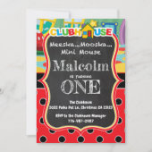 キディクラブハウス誕生日招待状 招待状 (正面)