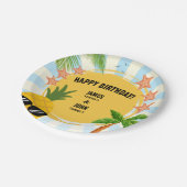 キディサマーテーマバースデーパーティー紙プレート ペーパープレート (アングル)