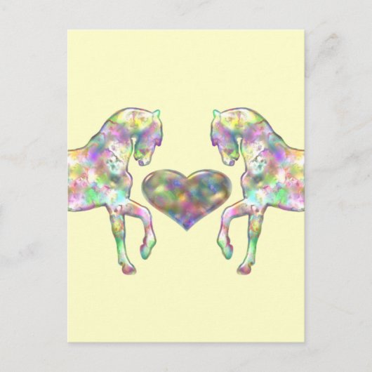 キディズホース&ラブハート ポストカード (正面)