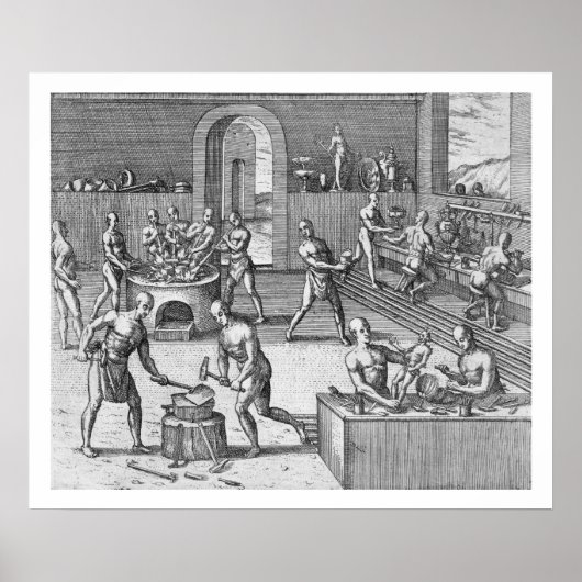 キトのアタフアルパのゴルドスミツのワークショップ。 ポスター (正面)