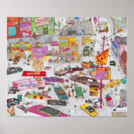 キトのガソリンスタンド ポスター