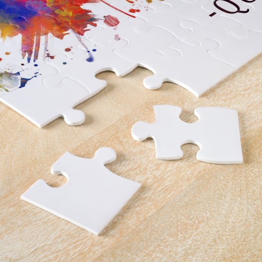 キトエクアドルスカイライン ジグソーパズル (側面)