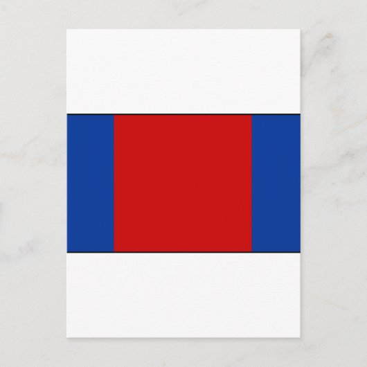 キトエクアドル国旗 ポストカード (正面)