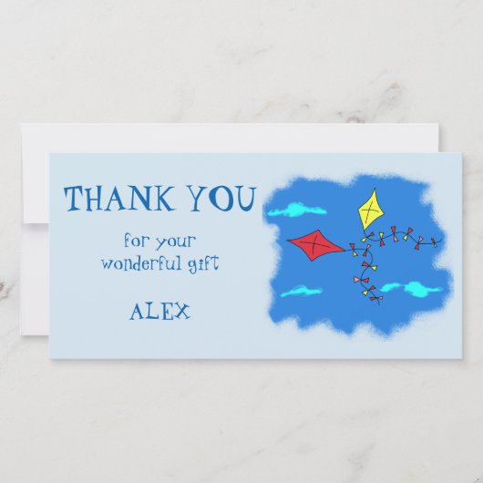 キトパーソナライズされたスありがとう サンキューカード (正面)
