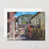 キト,エクアドルヒストリックダウンタウン ポストカード (正面/裏面)