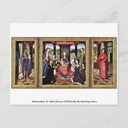 キドウェリーのマリエンサールジョン・ドネ ポストカード (正面)