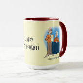 キドニーカード淡い色のイエローコンボマグカップ マグカップ (正面右)