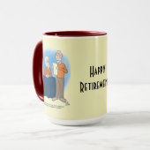 キドニーカード淡い色のイエローコンボマグカップ マグカップ (正面左)