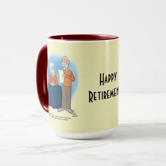 キドニーカード淡い色のイエローコンボマグカップ マグカップ (正面左)