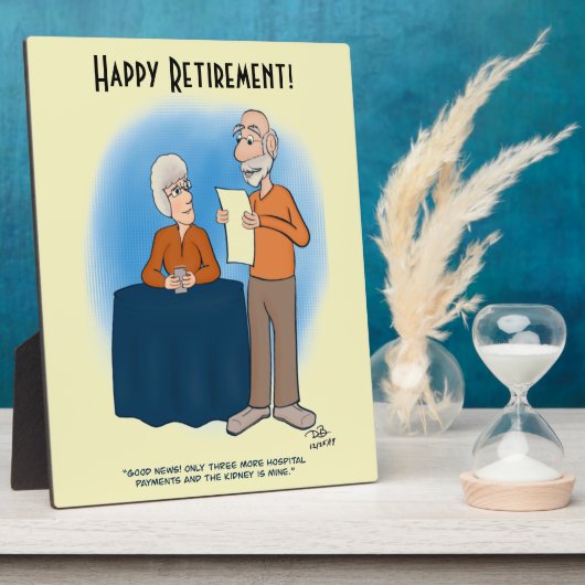 キドニーカード淡い色の黄 フォトプラーク (側面)