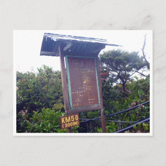 キナバル山 5.0km ポストカード (正面)