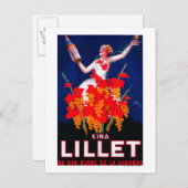 キナリレットヴィンテージポスターEurope ポストカード (正面/裏面)