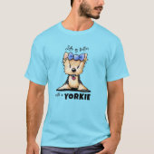 キニアルライフ　イズ　ベター　ヨーギー Tシャツ (正面)