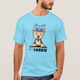 キニアルライフ　イズ　ベター　ヨーギー Tシャツ